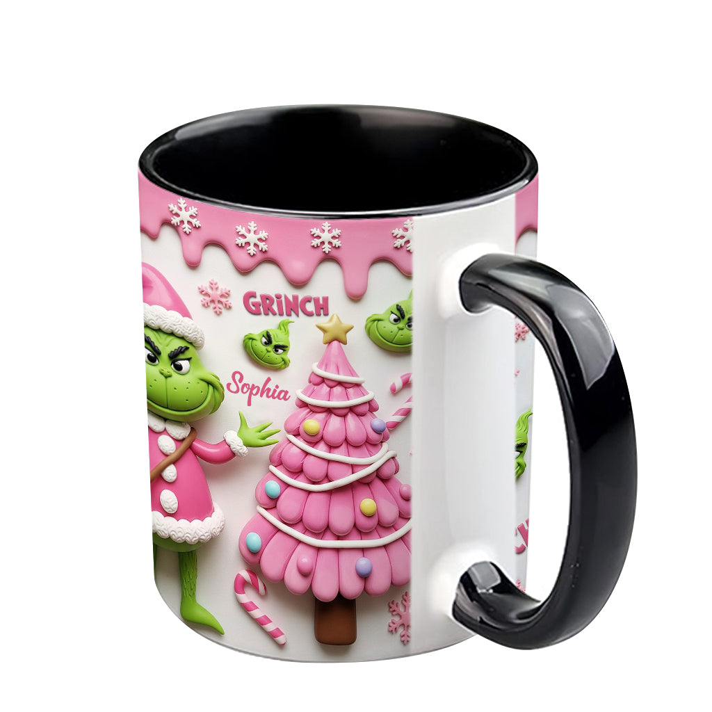 Joyeux Grinchmas - Mug personnalisé avec étole de Noël