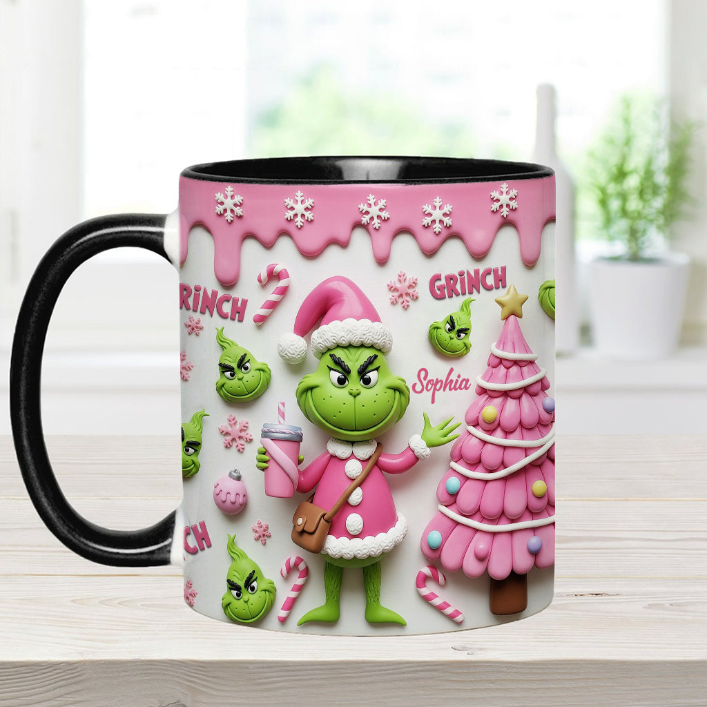 Joyeux Grinchmas - Mug personnalisé avec étole de Noël
