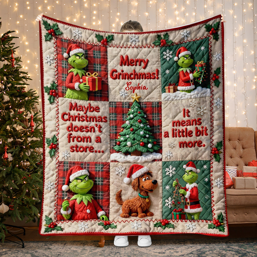 Merry Christmas - Personalized Stole Christmas Blanket