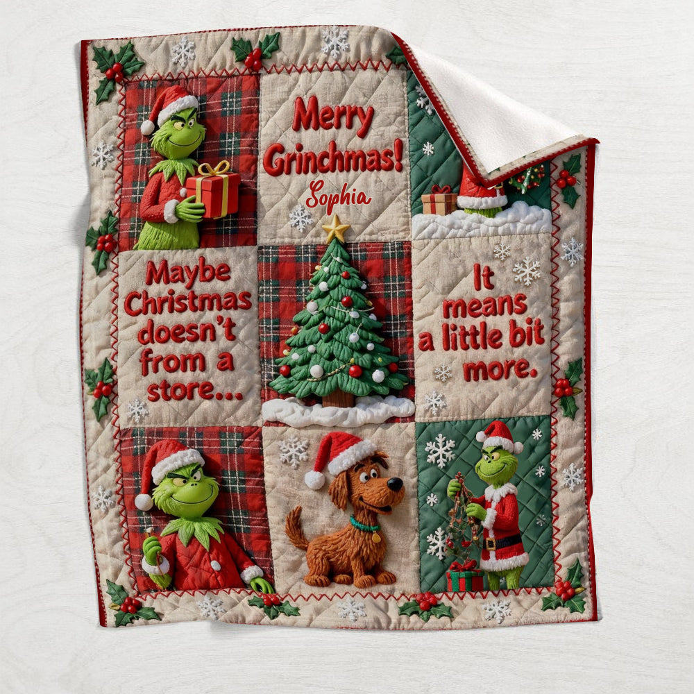 Merry Christmas - Personalized Stole Christmas Blanket