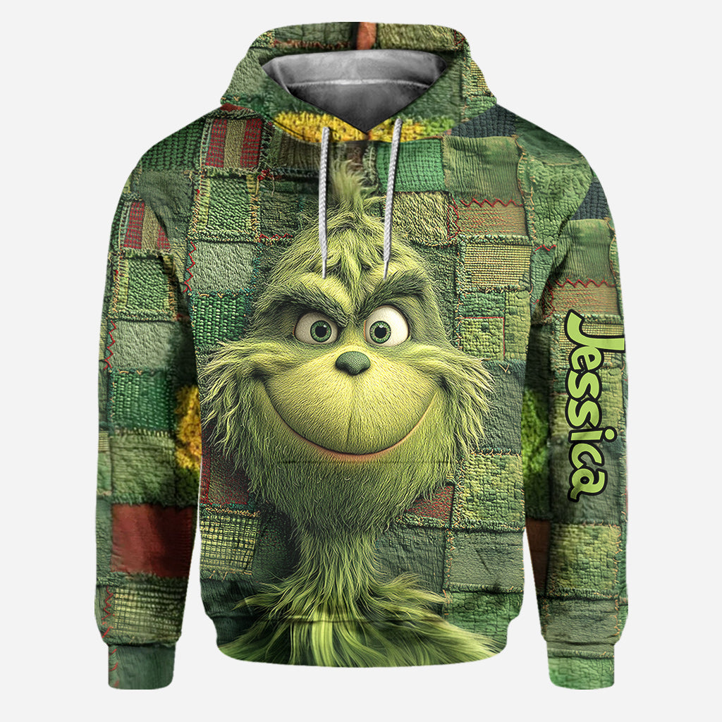 Noël vert - Sweat à capuche et leggings personnalisés avec étole de Noël