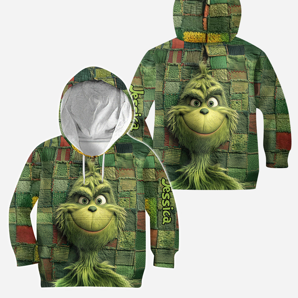 Noël vert - Sweat à capuche et leggings personnalisés avec étole de Noël