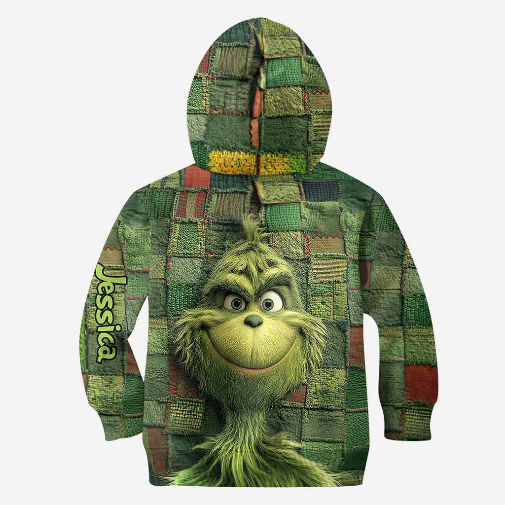 Noël vert - Sweat à capuche et leggings personnalisés avec étole de Noël