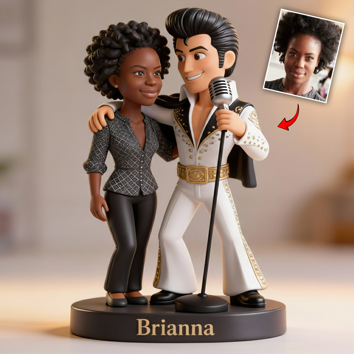 There Must Be Light Shinning Brighter Somewhere - Personalized King of Rock and Roll Custom Shaped Acrylic Plaque