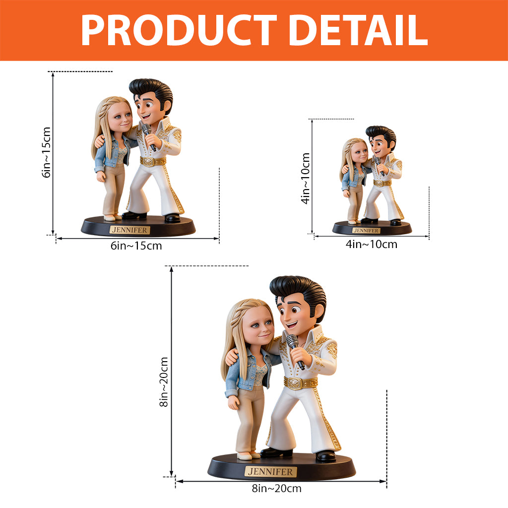 There Must Be Light Shinning Brighter Somewhere - Personalized King of Rock and Roll Custom Shaped Acrylic Plaque