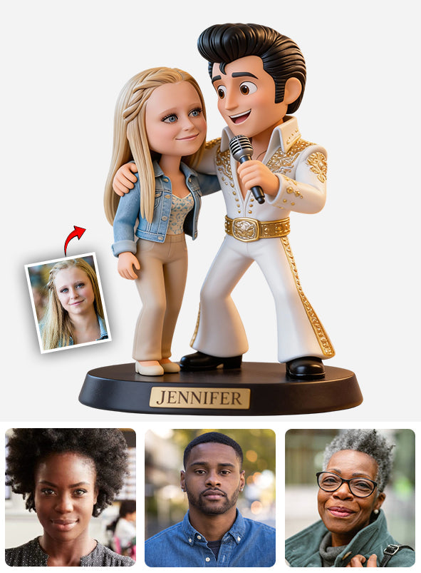 There Must Be Light Shinning Brighter Somewhere - Personalized King of Rock and Roll Custom Shaped Acrylic Plaque