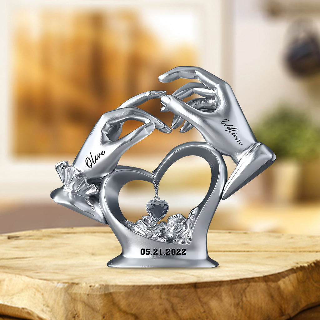 Anniversary Gifts For Couple - Personalized Couple Custom Shaped Acrylic Plaque