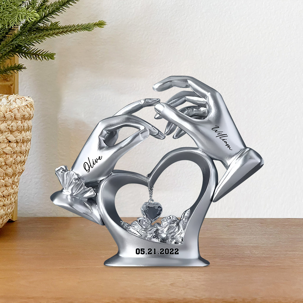 Anniversary Gifts For Couple - Personalized Couple Custom Shaped Acrylic Plaque