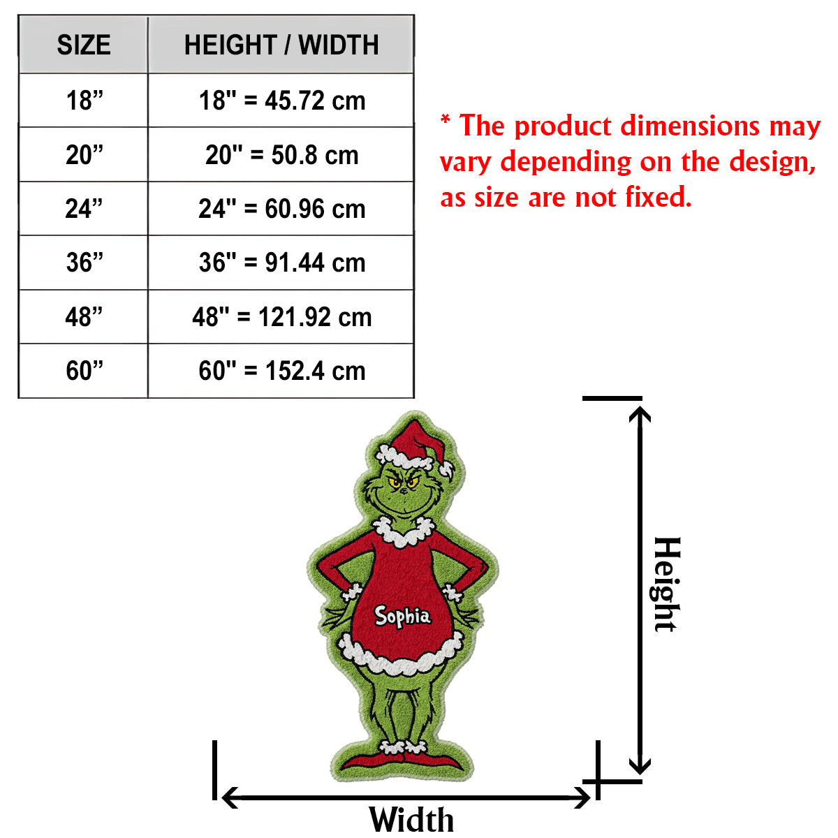Merry Grinchmas - Personalized Stole Christmas Non-Slip Tufted Rug