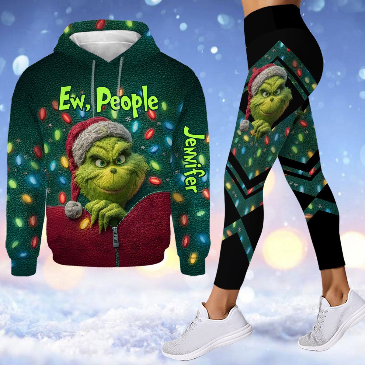Ew People - Personalized Stole Christmas Hoodie and Leggings