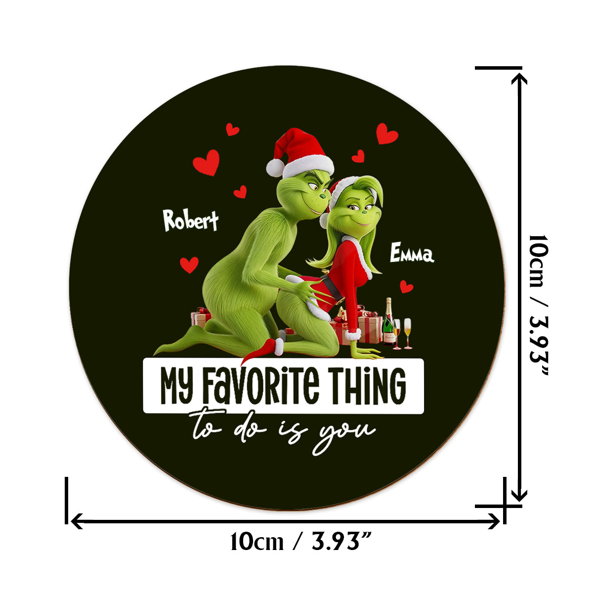 « Ce que je préfère faire, c'est toi », cadeau humoristique pour lui/mari/petit ami… - Verre à whisky de Noël personnalisé avec étole