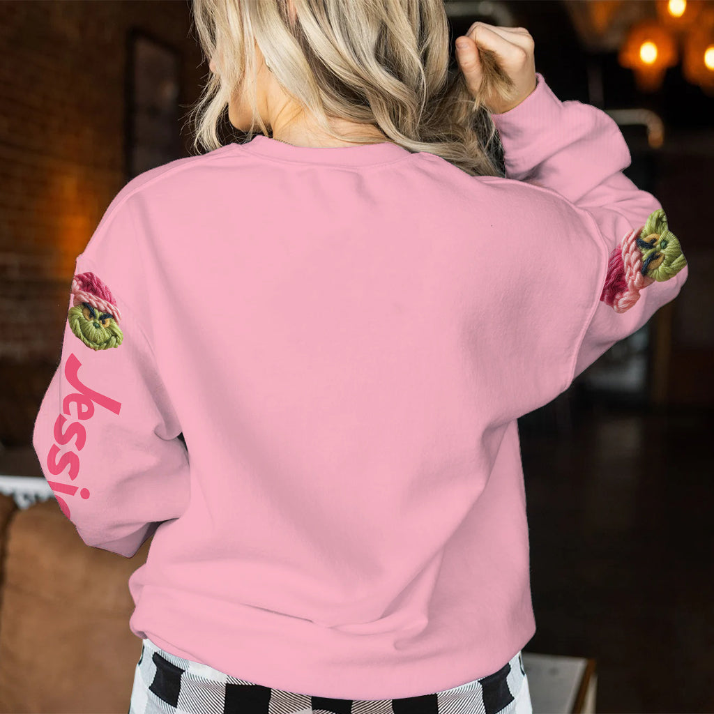 Joyeux Grinchmas - Étole de Noël personnalisée Pull moche de Noël