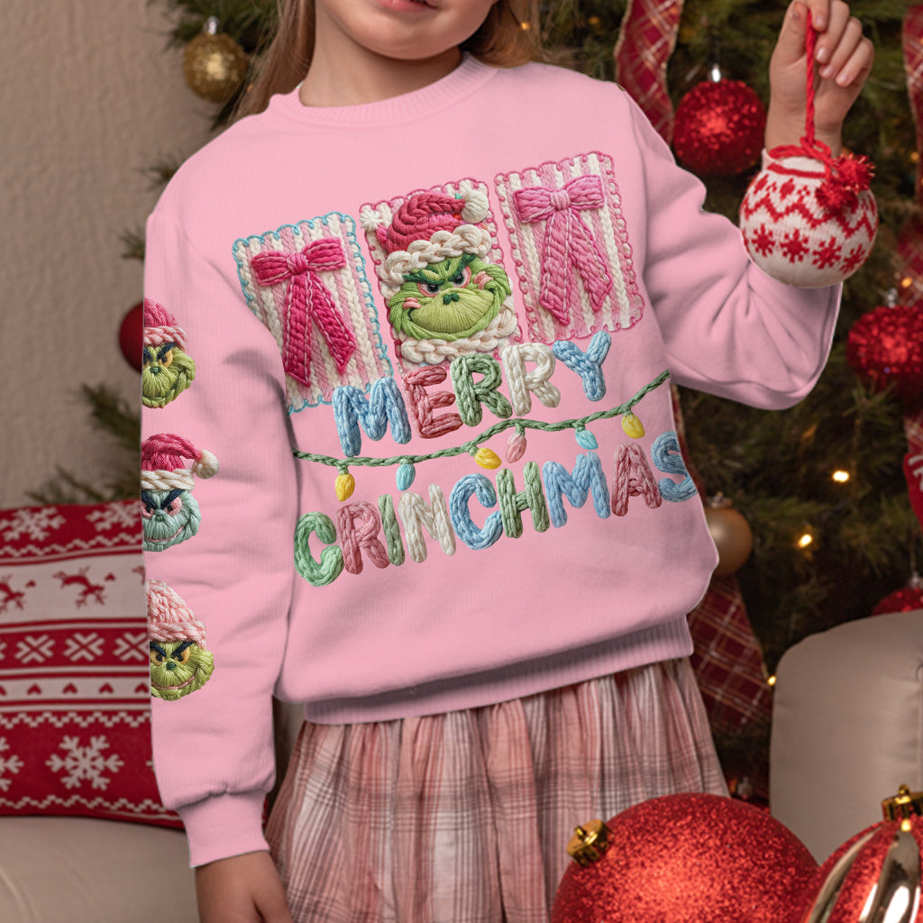 Joyeux Grinchmas - Étole de Noël personnalisée Pull moche de Noël