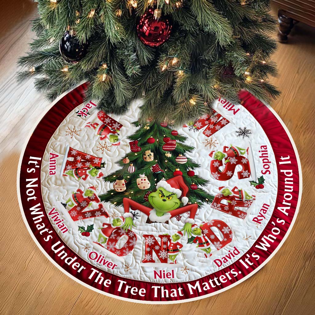 It's Not What Under The Tree - Personalized Stole Christmas Tree Skirt