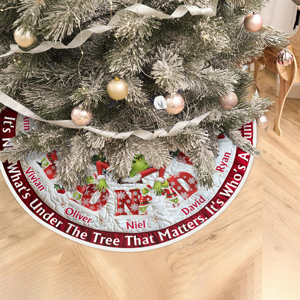 It's Not What Under The Tree - Personalized Stole Christmas Tree Skirt