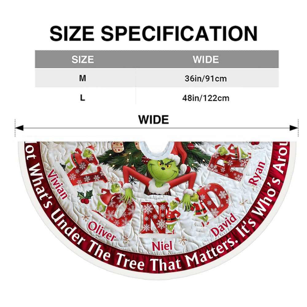 It's Not What Under The Tree - Personalized Stole Christmas Tree Skirt