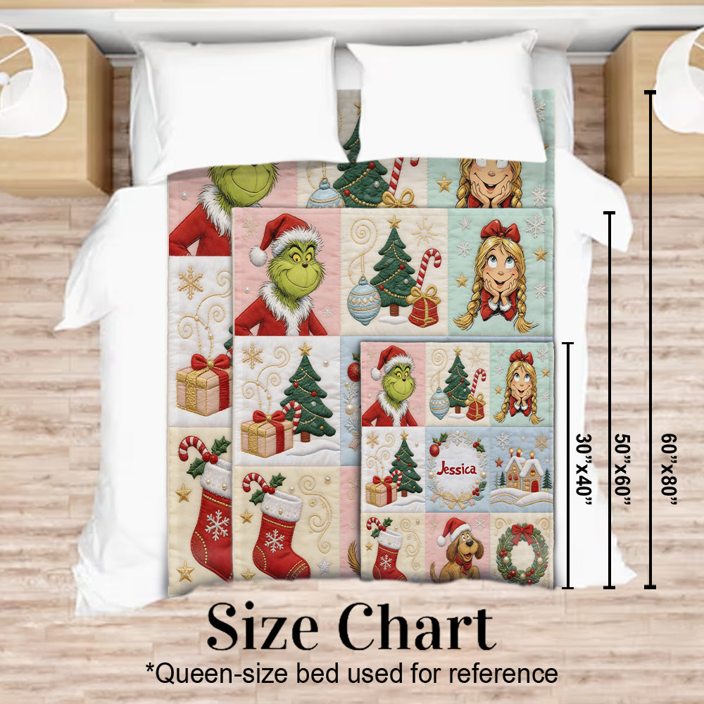 Merry Christmas - Personalized Stole Christmas Blanket