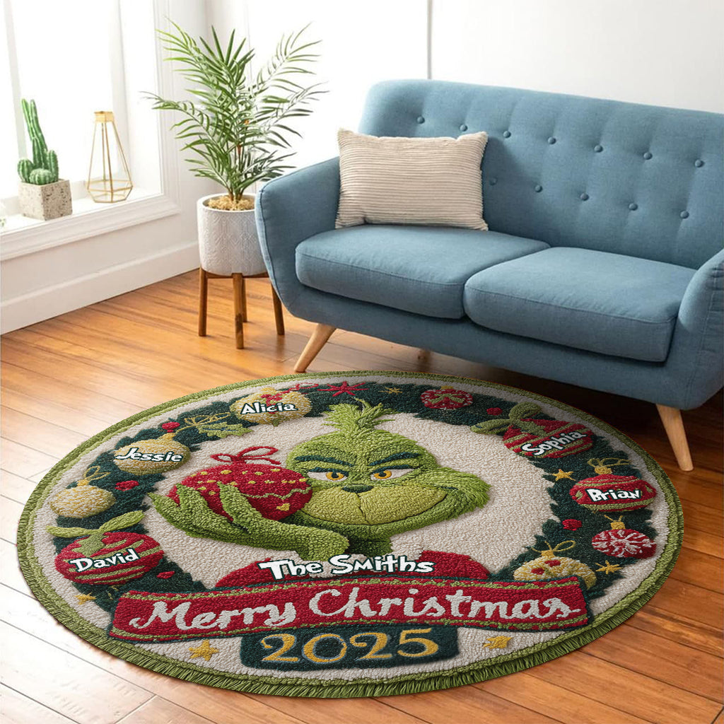 Joyeux Noël - Étole de Noël personnalisée - Tapis rond