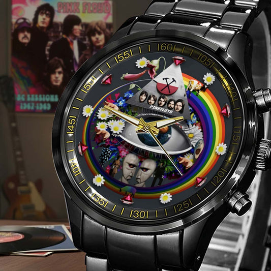 Pink Fl Rock Band 60th Year Anniversary - Personalized The Prism Hand Watch