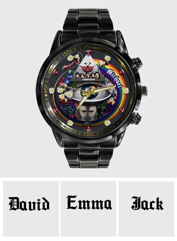Pink Fl Rock Band 60th Year Anniversary - Personalized The Prism Hand Watch