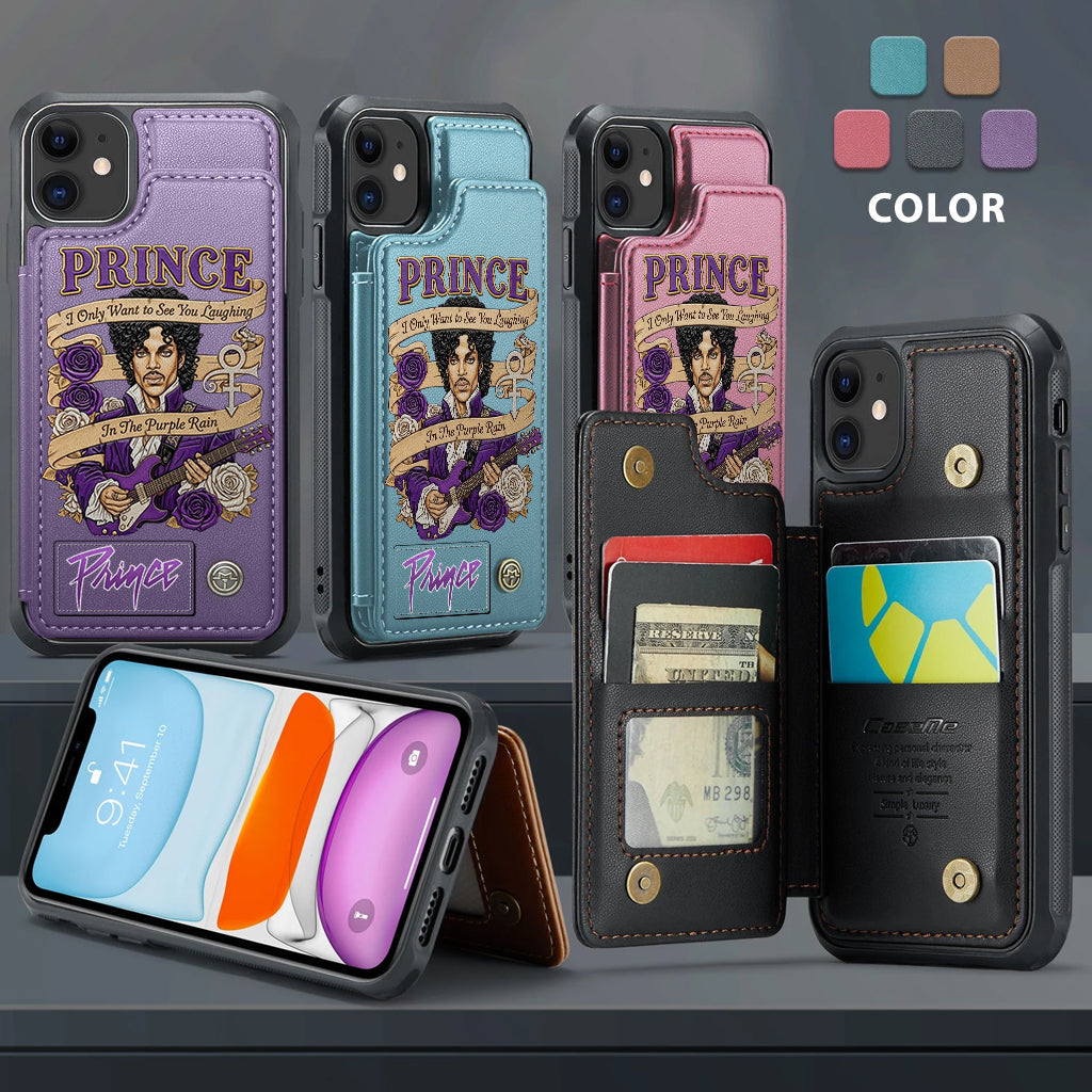 Étui portefeuille pour téléphone Purple Rain