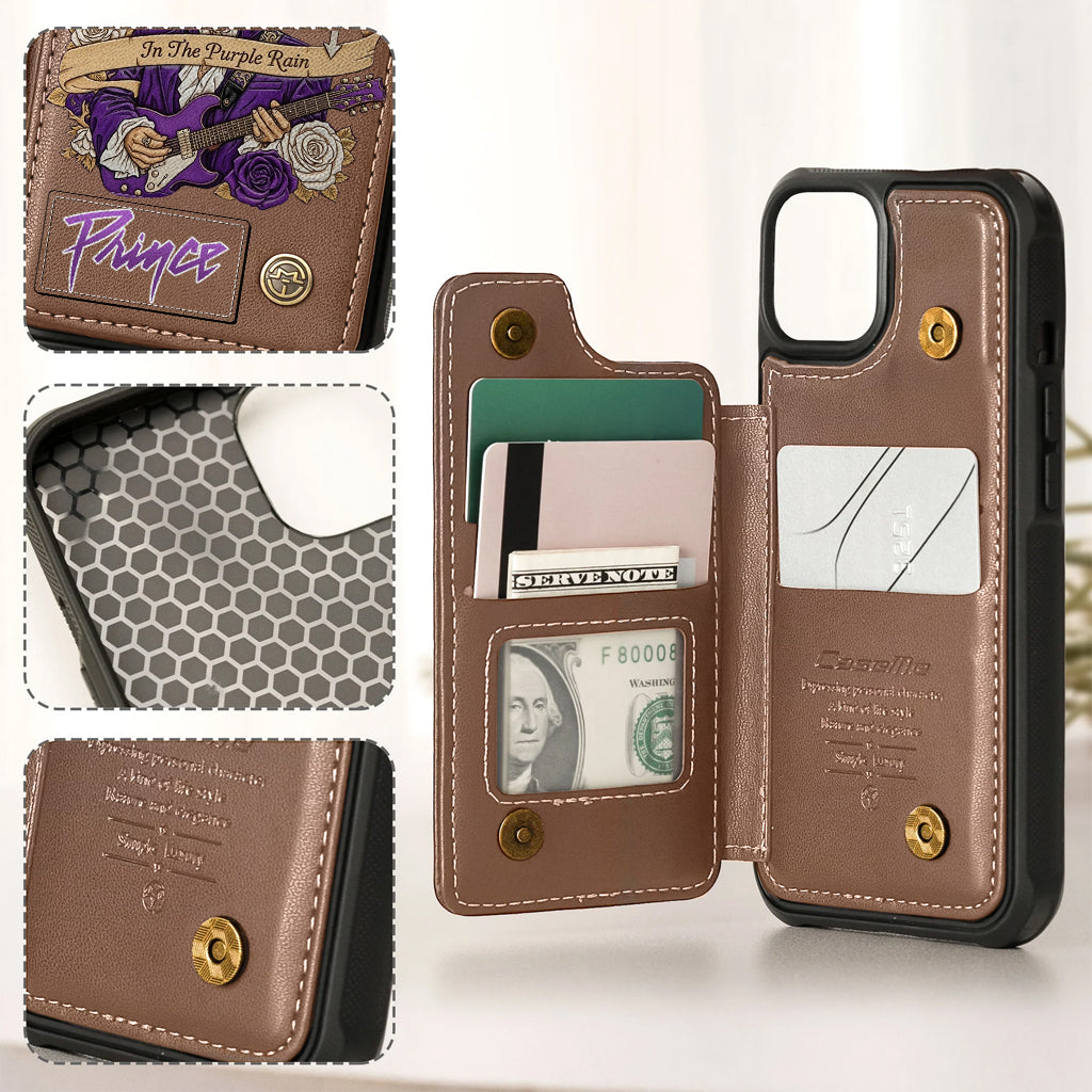 Étui portefeuille pour téléphone Purple Rain