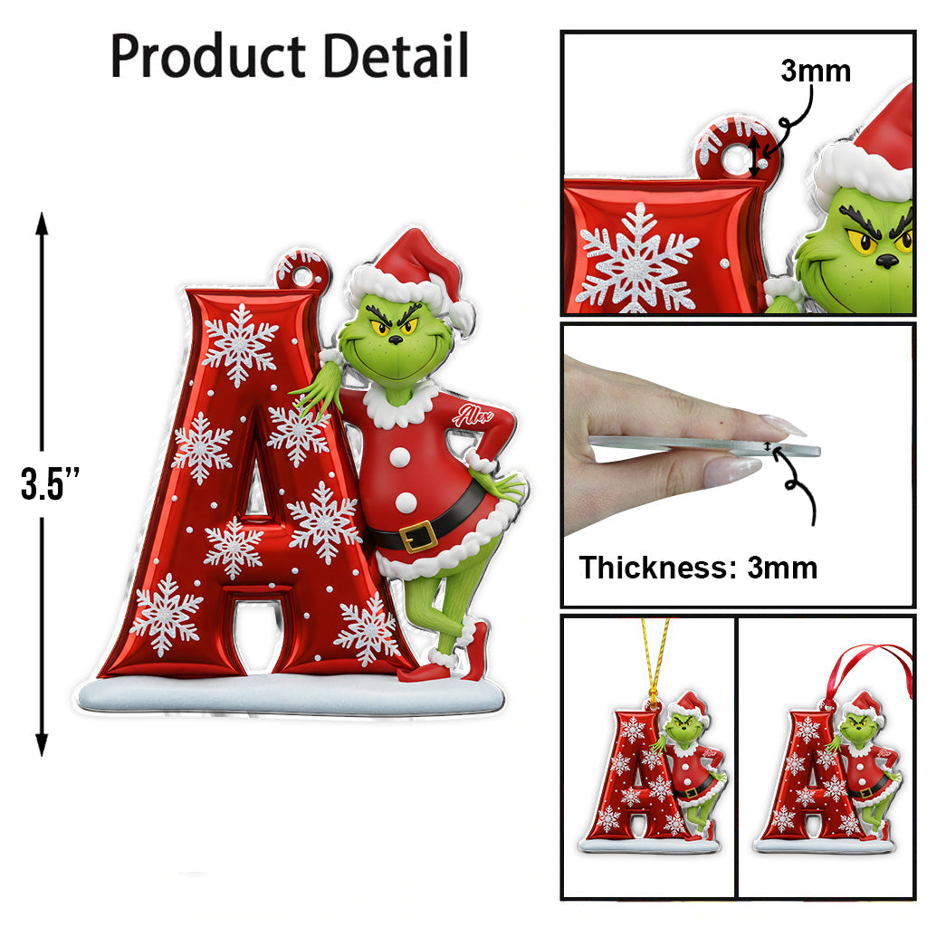 Joyeux Noël - Ornement de Noël personnalisé en forme d'étole