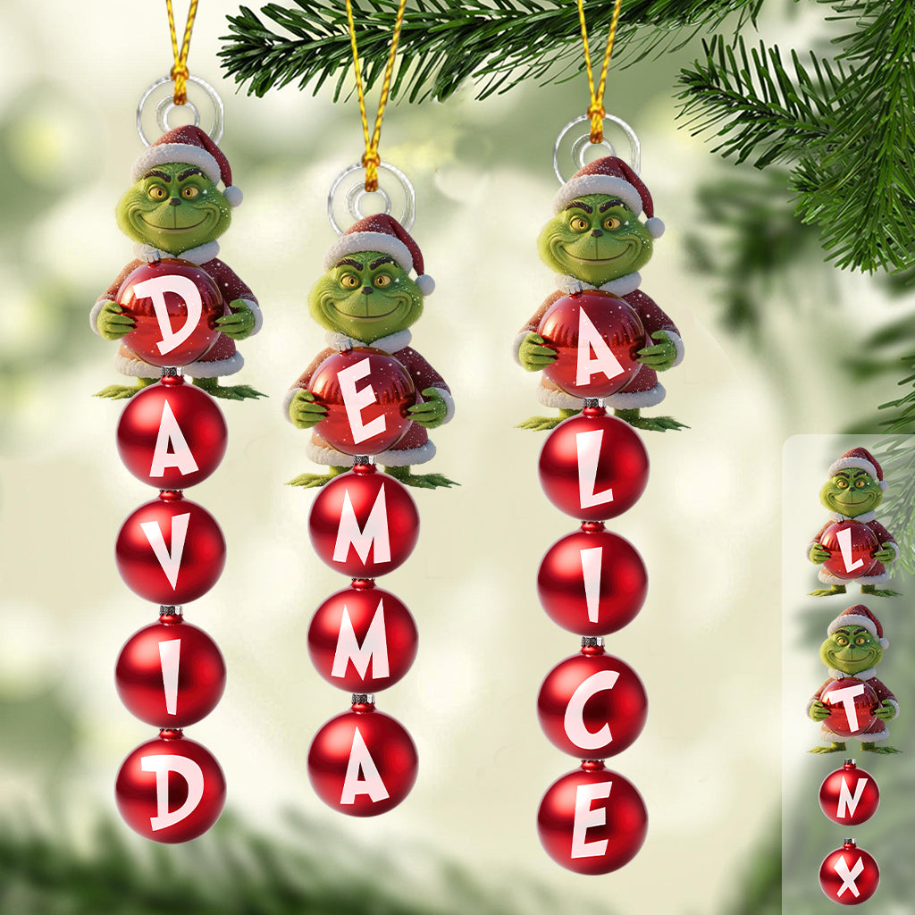 Joyeux Grinchmas - Étole de Noël personnalisée et transparente