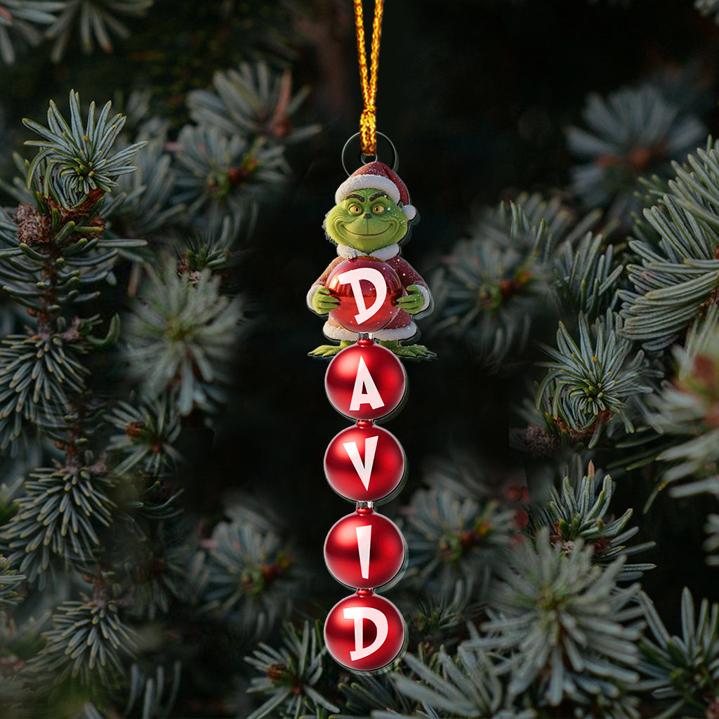 Joyeux Grinchmas - Étole de Noël personnalisée et transparente