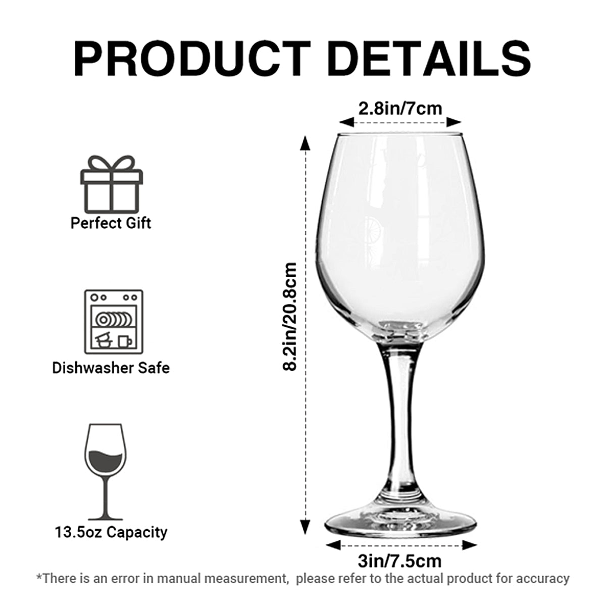 Joyeux Noël Vert - Verre à vin de Noël personnalisé avec étole et longue tige