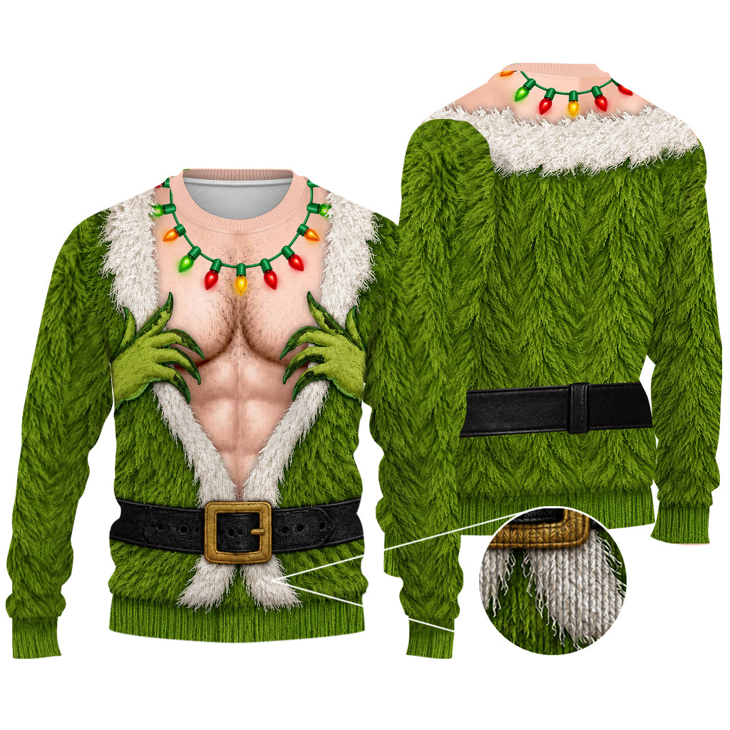 Funny Christmas - Personalized Stole Christmas Ugly Sweater