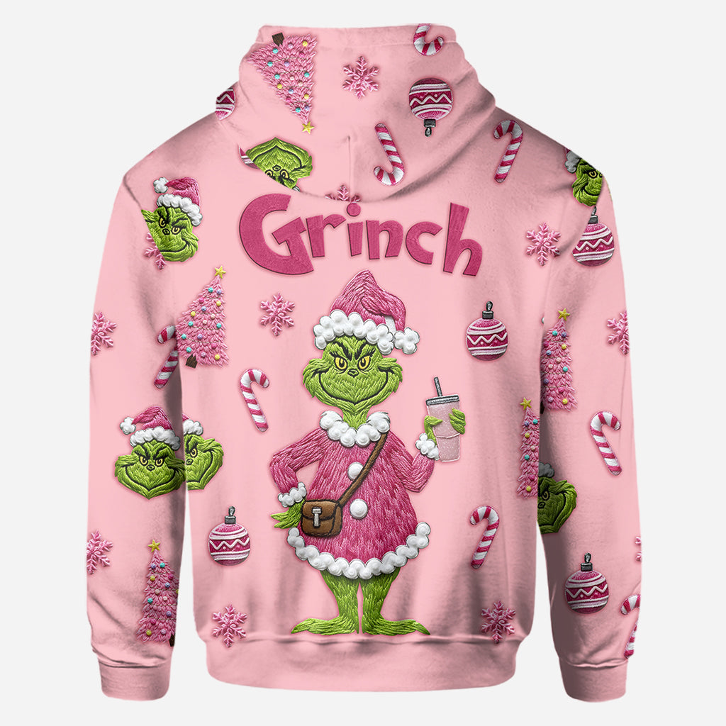 Joyeux Grinchmas - T-shirt personnalisé avec étole de Noël