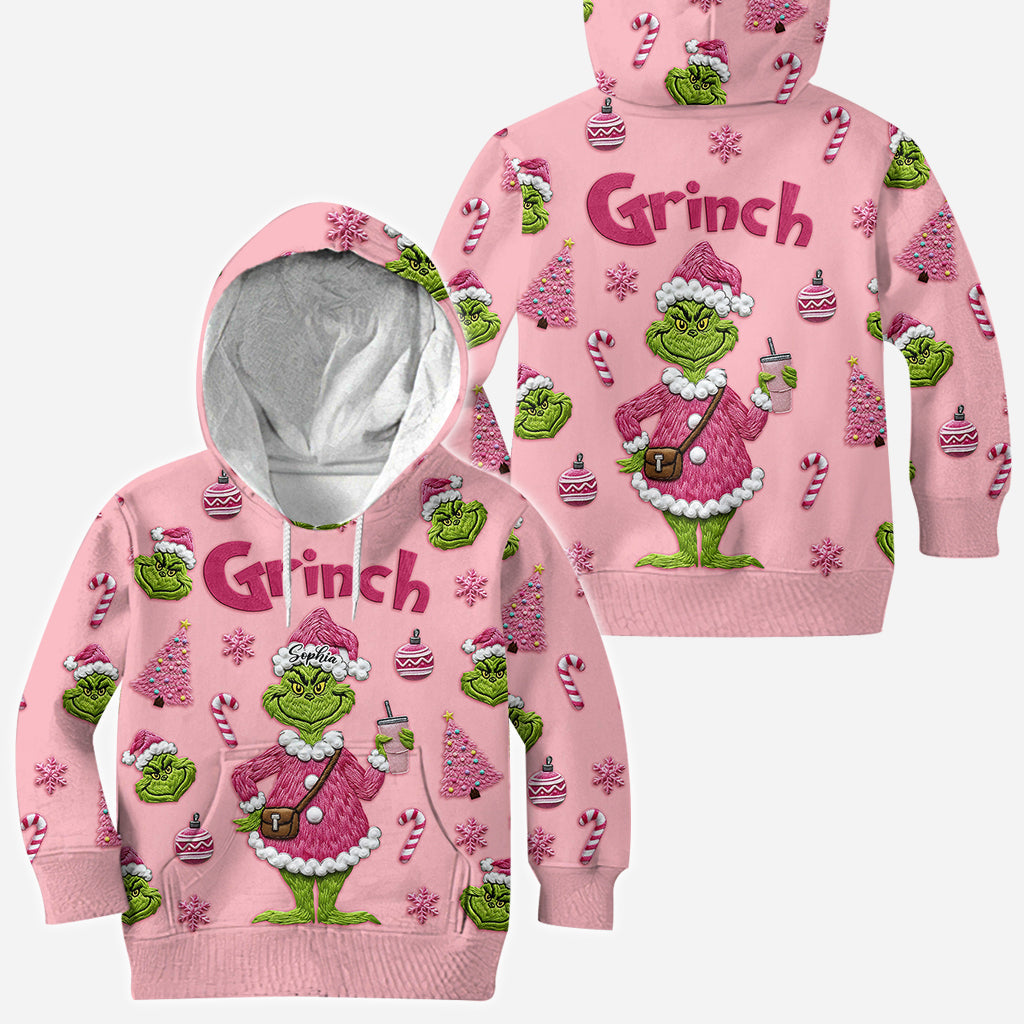 Joyeux Grinchmas - T-shirt personnalisé avec étole de Noël