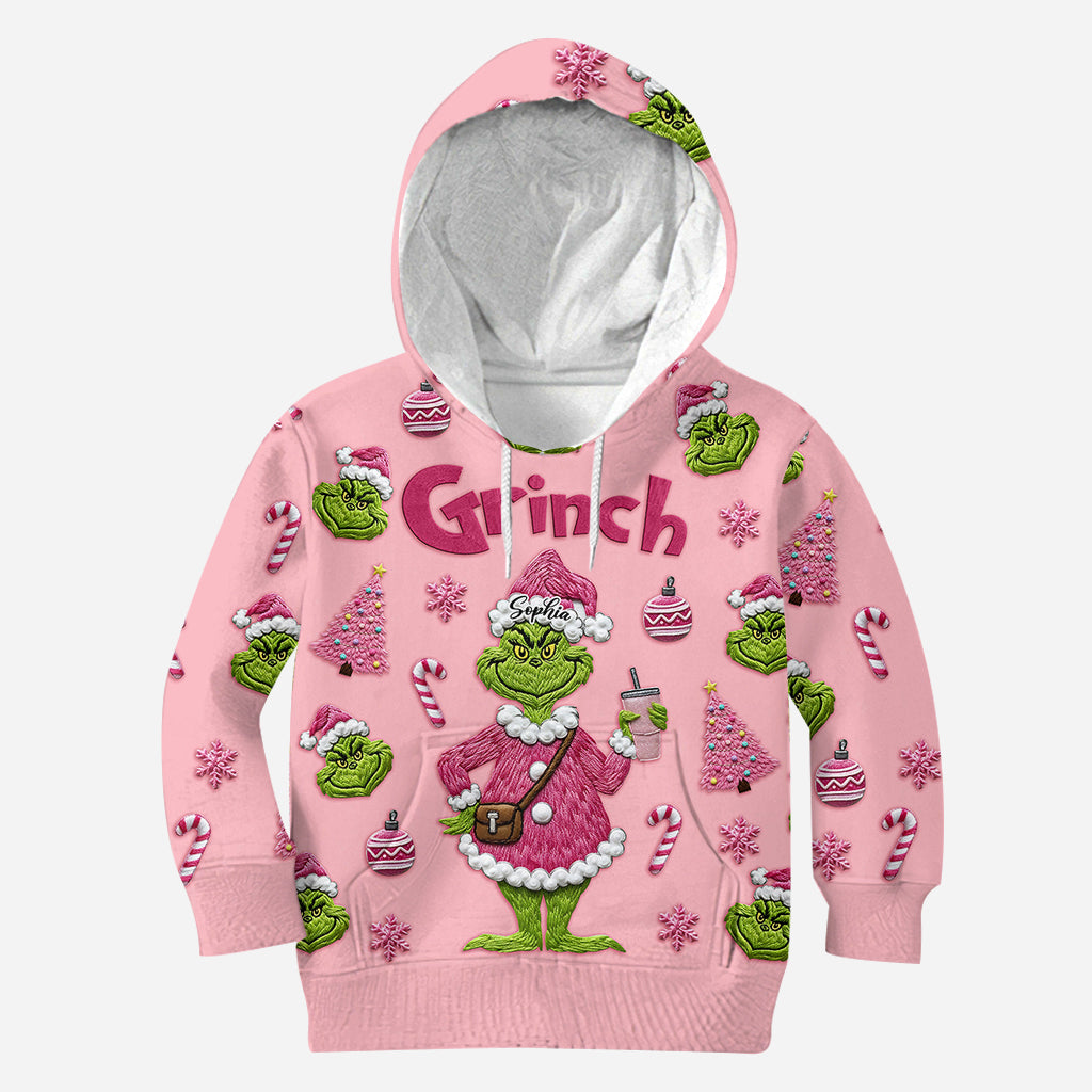 Joyeux Grinchmas - T-shirt personnalisé avec étole de Noël