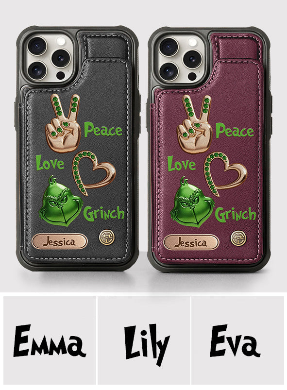 Joyeux Noël - Étui portefeuille/téléphone personnalisé avec étole de Noël