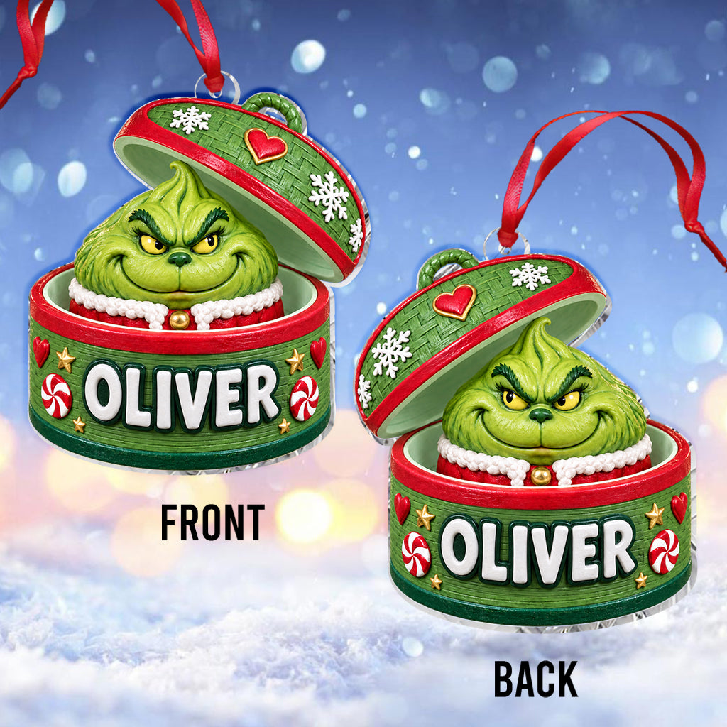 Green Dumpling - Personalized Stole Christmas Premium 3D Ornament