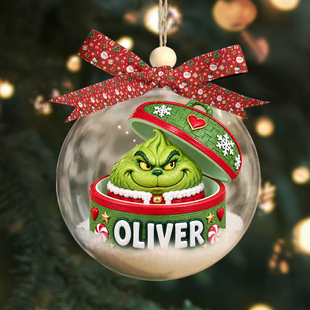 Green Dumpling - Personalized Stole Christmas Premium 3D Ornament