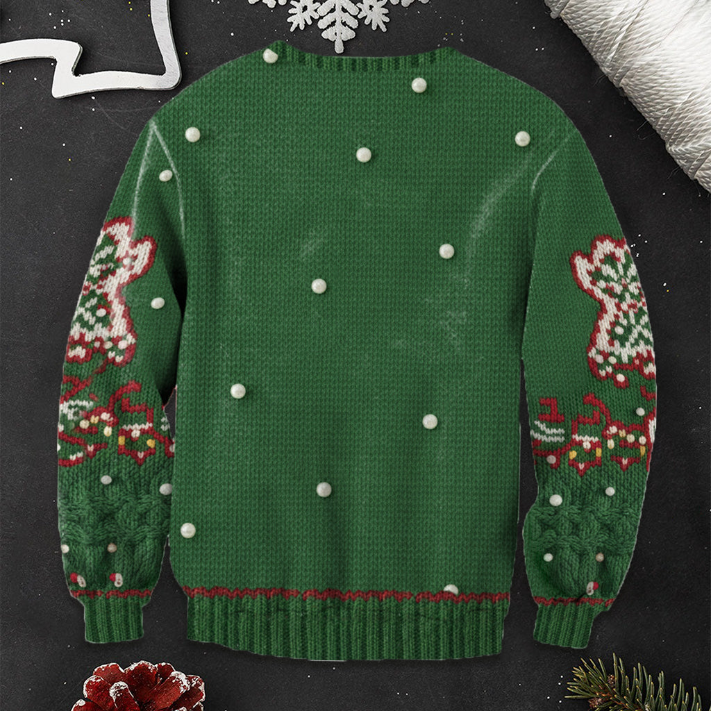 Humeur coquine de Greenmas - Étole de Noël personnalisée Pull moche