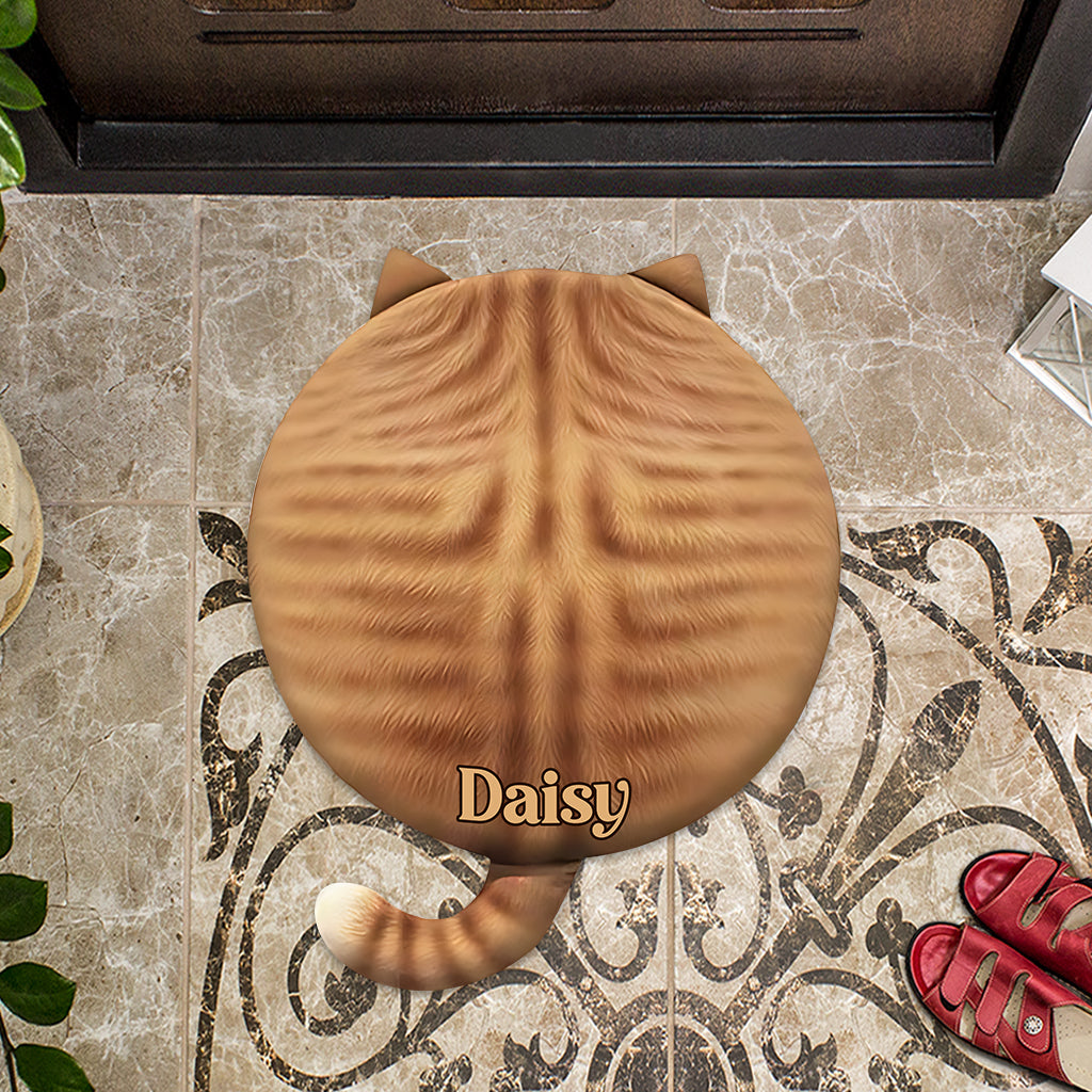 Paillasson personnalisé en forme de chat mignon
