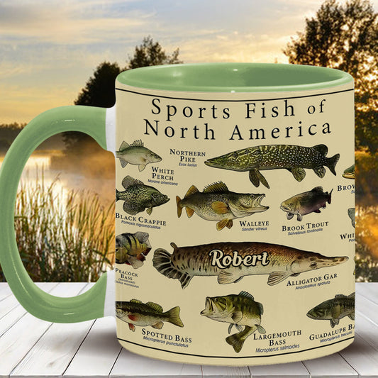Mug personnalisé Fish Of America - Thème pêche