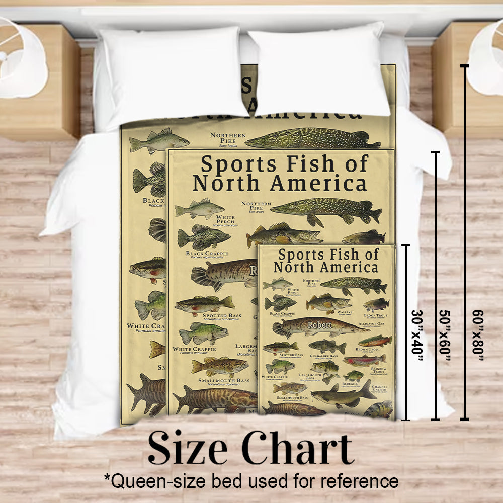 Couverture de pêche personnalisée Fish Of America