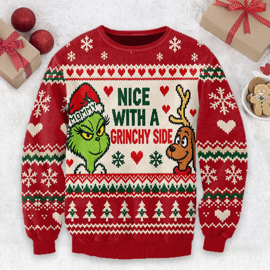 Naughty Looks Good on Us - Personalized Stole Christmas Ugly Sweater
