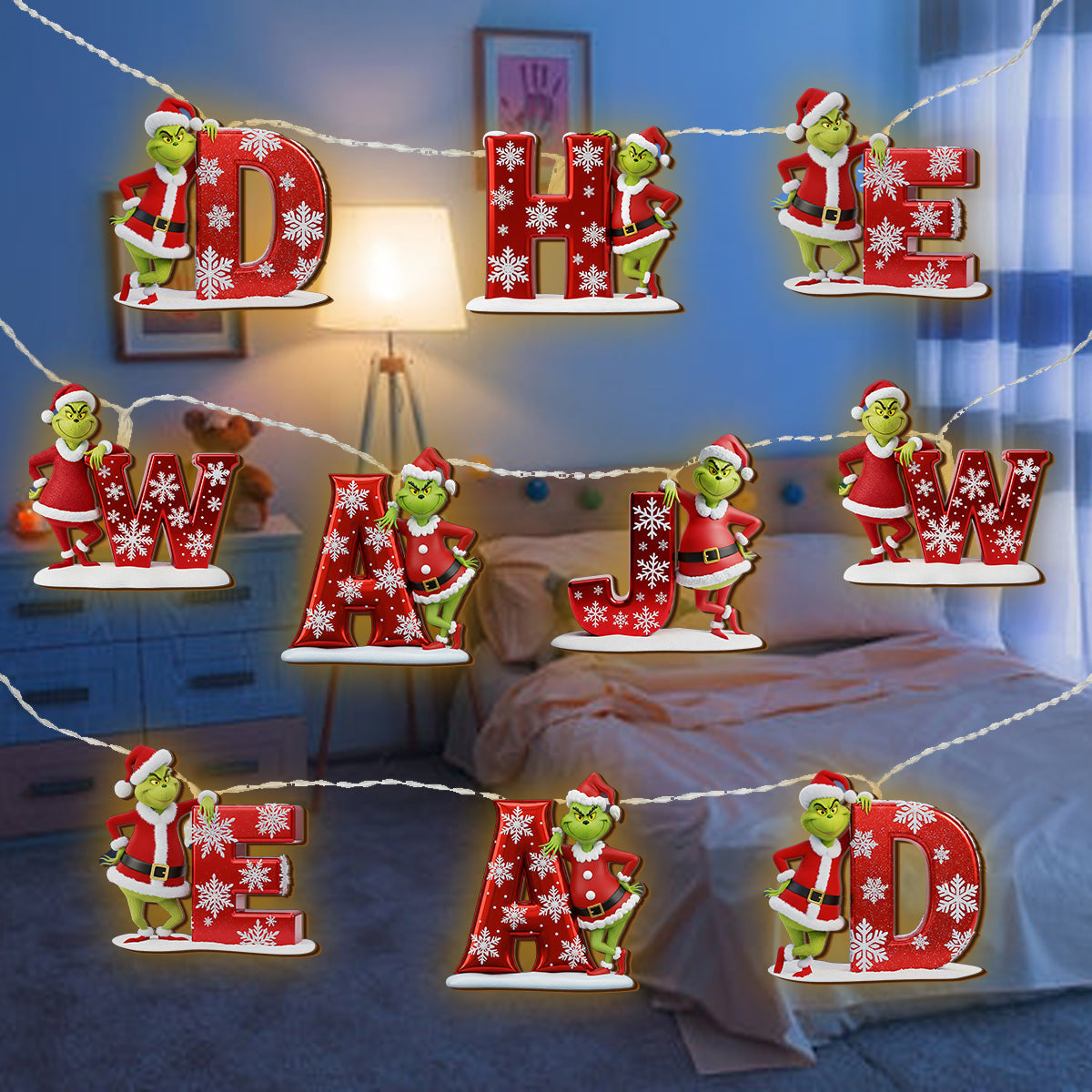 Merry Christmas - Personalized Stole Christmas String Lights