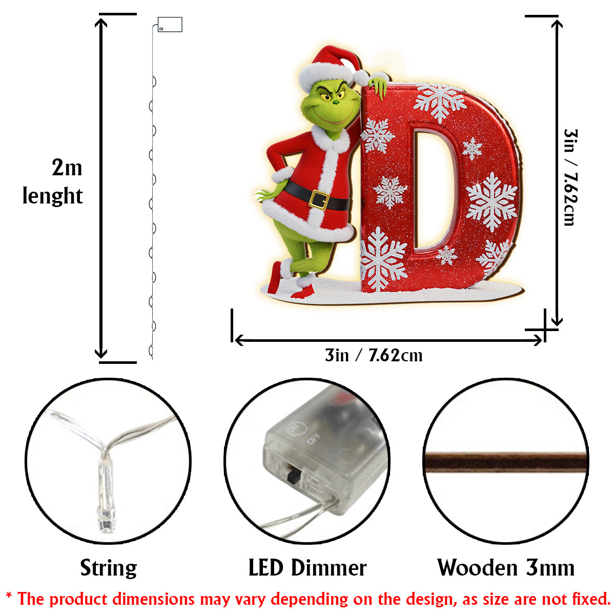 Merry Christmas - Personalized Stole Christmas String Lights