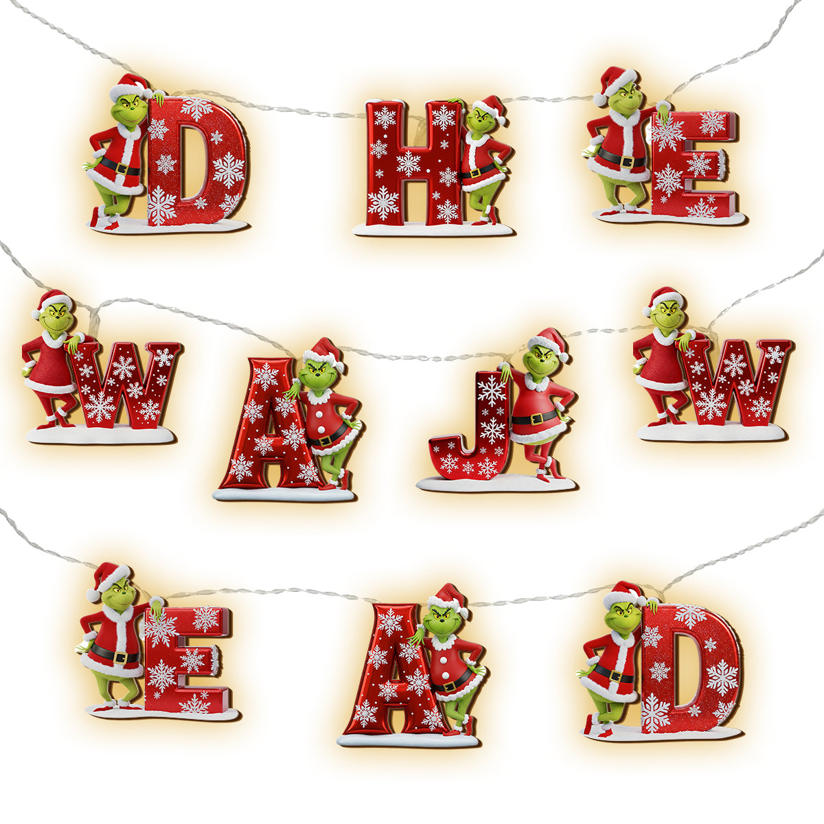 Merry Christmas - Personalized Stole Christmas String Lights