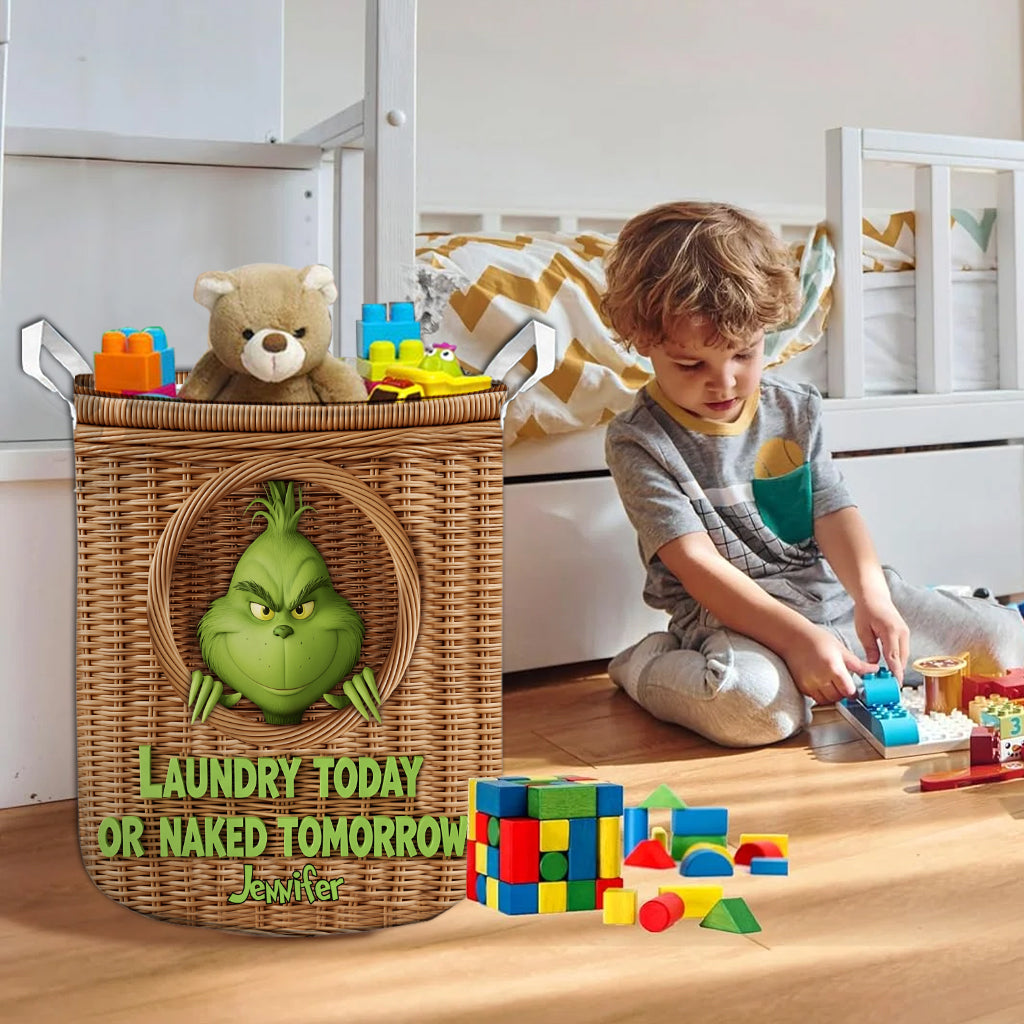 Laundry Today - Panier de rangement personnalisé pour étole de Noël