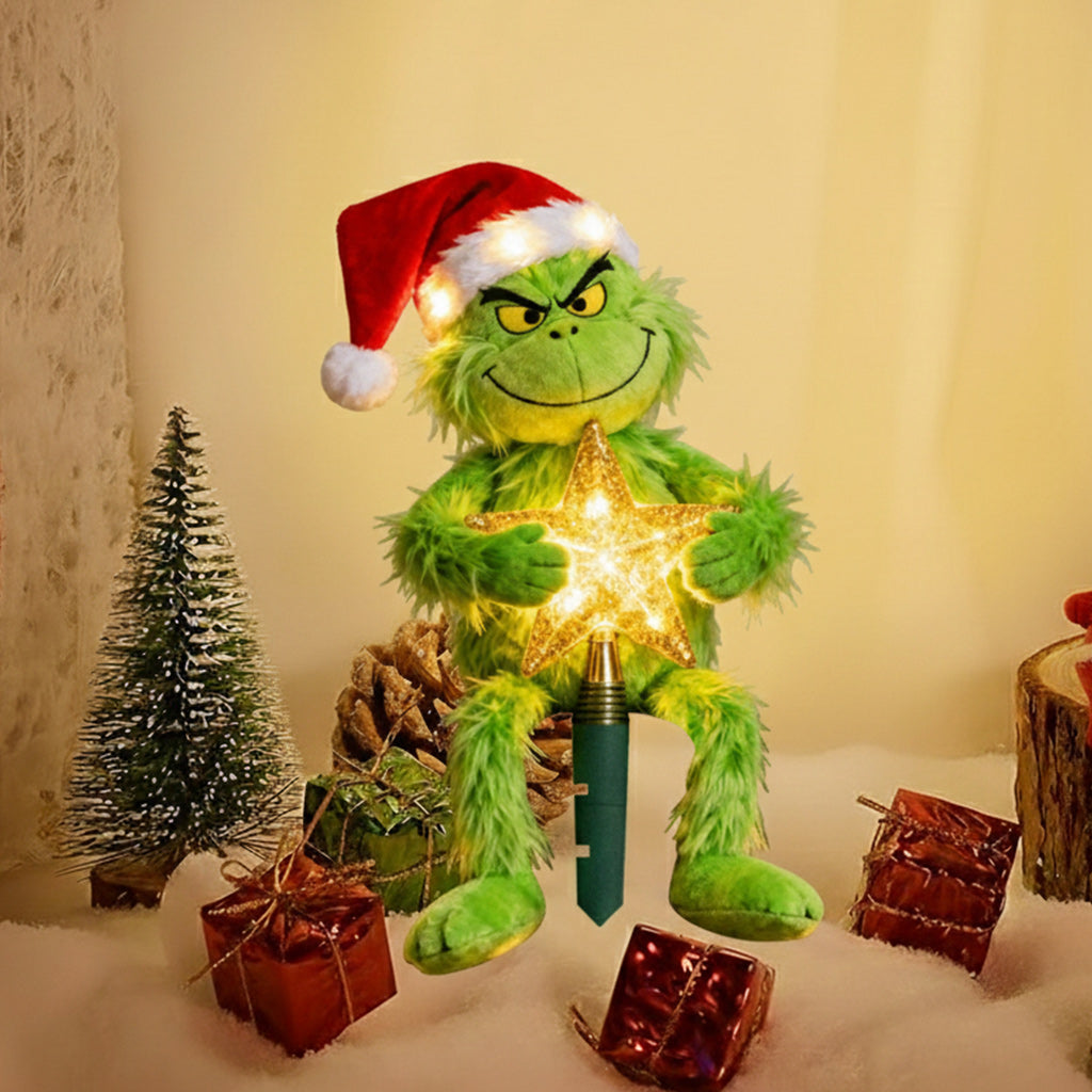 Stole Christmas LED Light Tree Topper