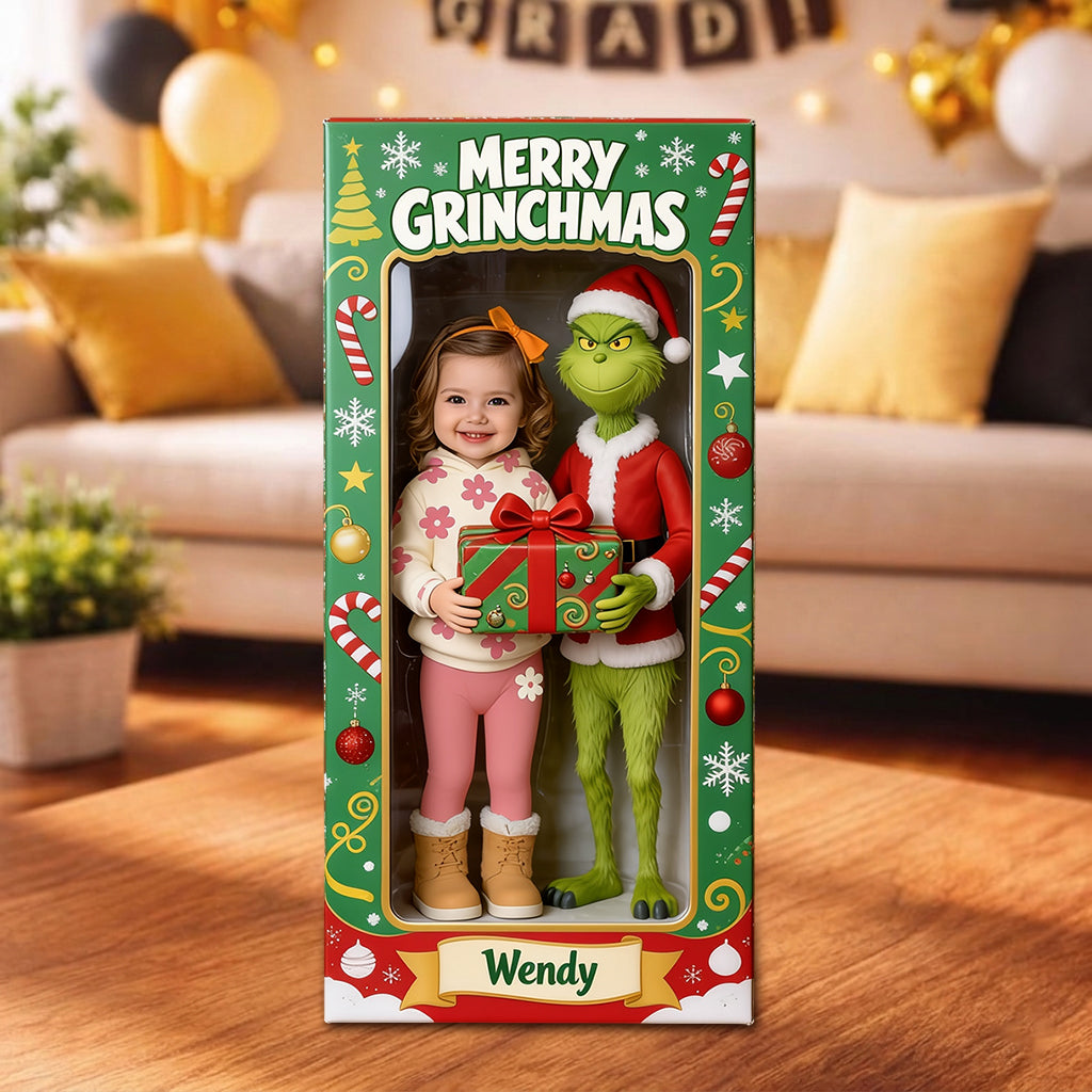 Merry Grinchmas - Personalized Stole Christmas Acrylic Display Box