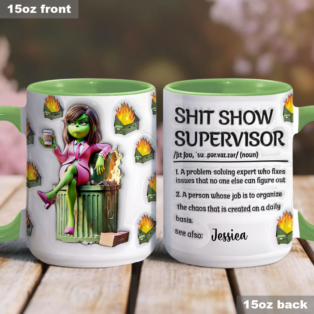 Superviseur de cirque - Mug personnalisé « Étouffé de Noël »