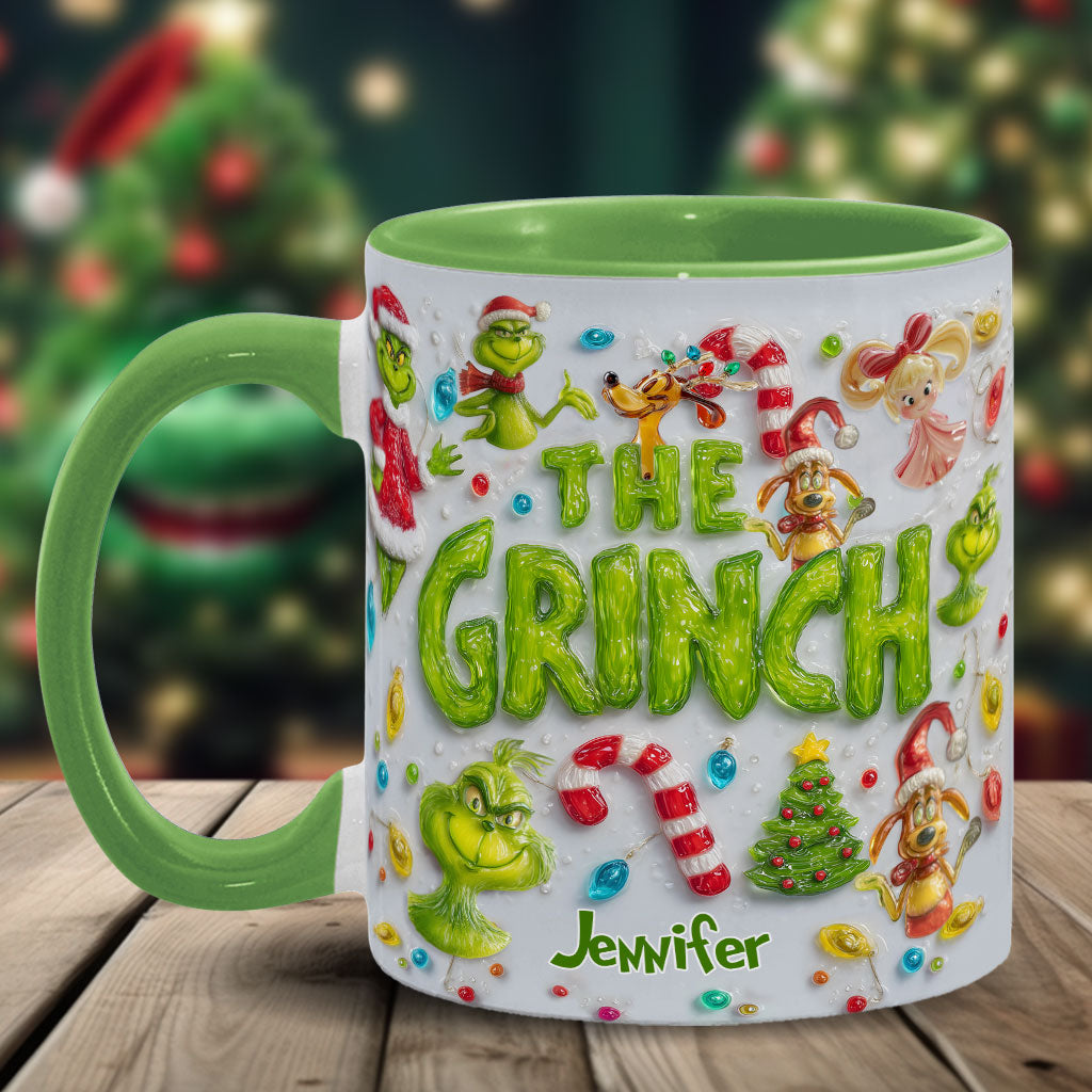 Merry Greenmas - Personalized Stole Christmas Accent Mug